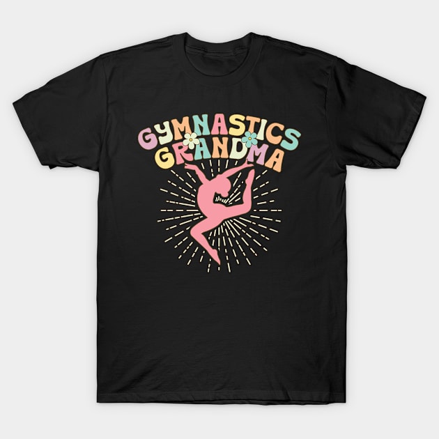 Gymnastics Grandma Groovy Gymnast Acrobat T-Shirt by Alex21